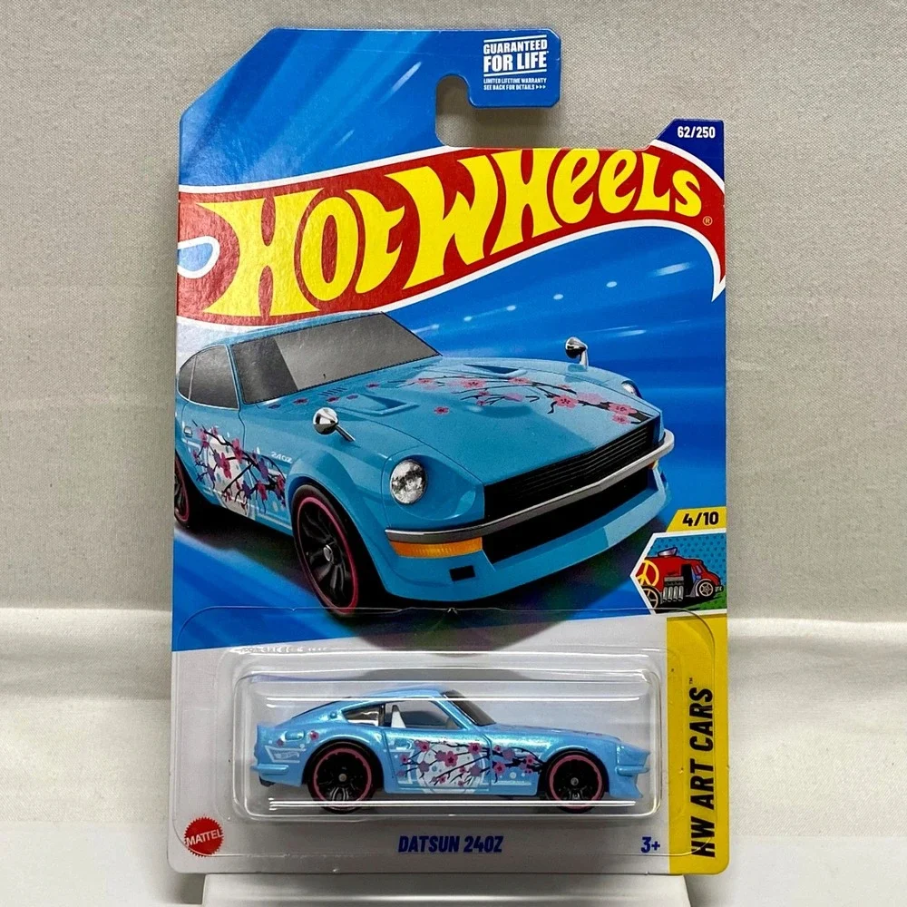 Hot Wheels Datsun 240Z Light Blue Cherry Blossom 62/250 HW Art Cars 4/10 JJB80
